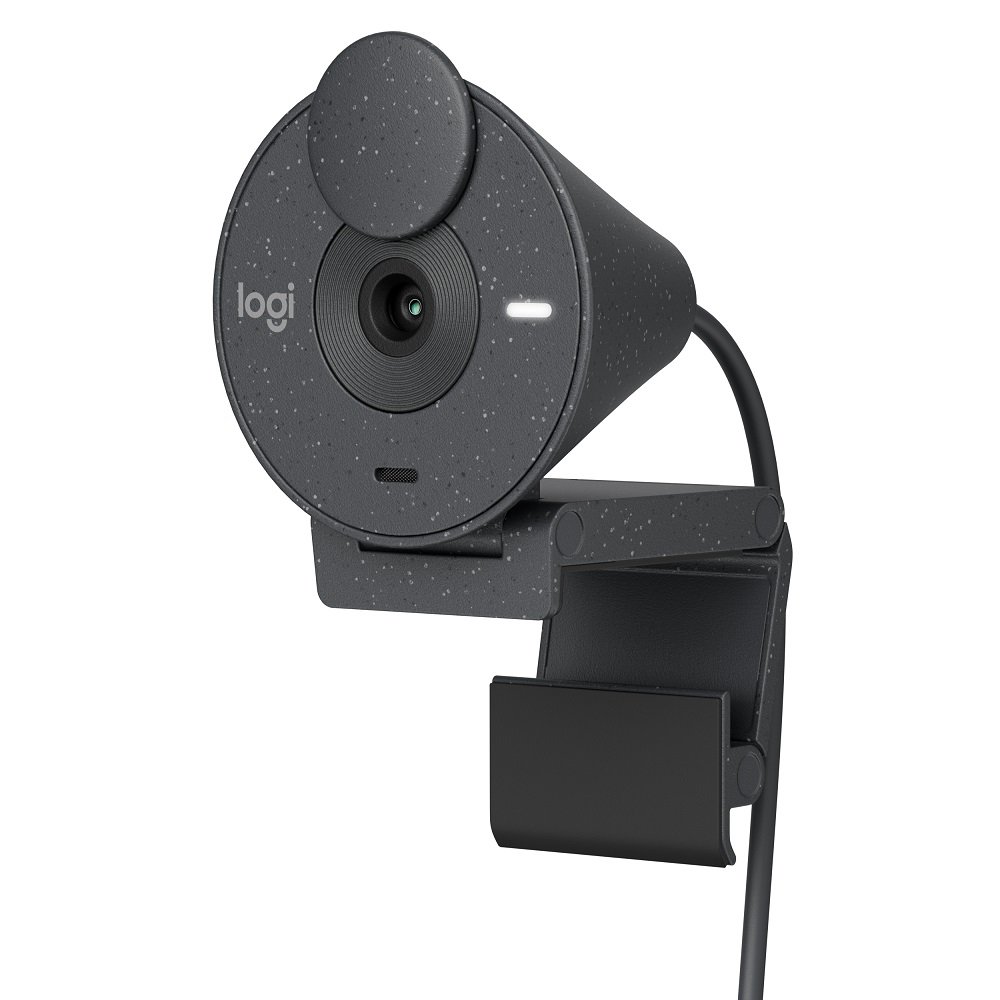 Webcam Brio 300 Full Hd 1080p, Grafite, 960-001413, Logitech