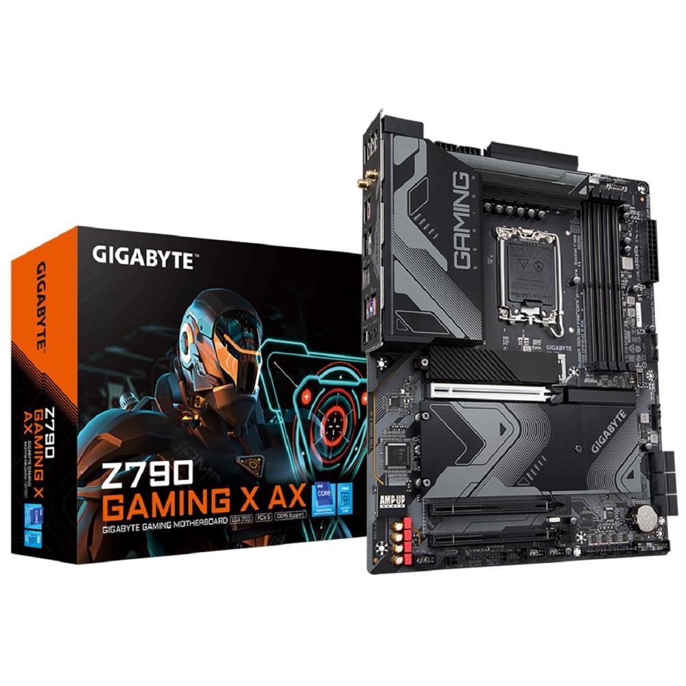 Placa Mãe Gigabyte Z790 Wifi Gaming X Ax, Chipset Z790, Intel Lga 1700, Atx, Ddr5