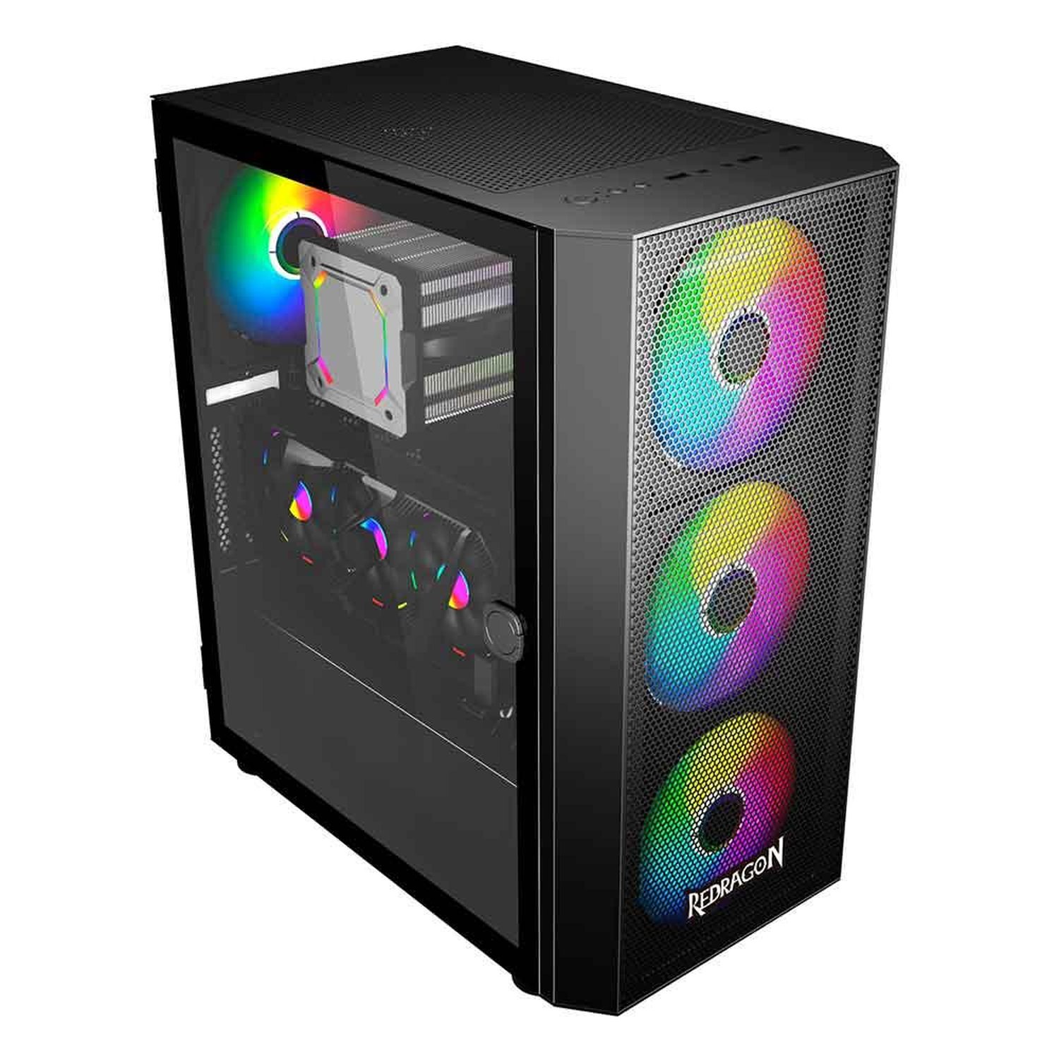 Gabinete Gamer Redragon Skyfire Gc-xa211 Preto