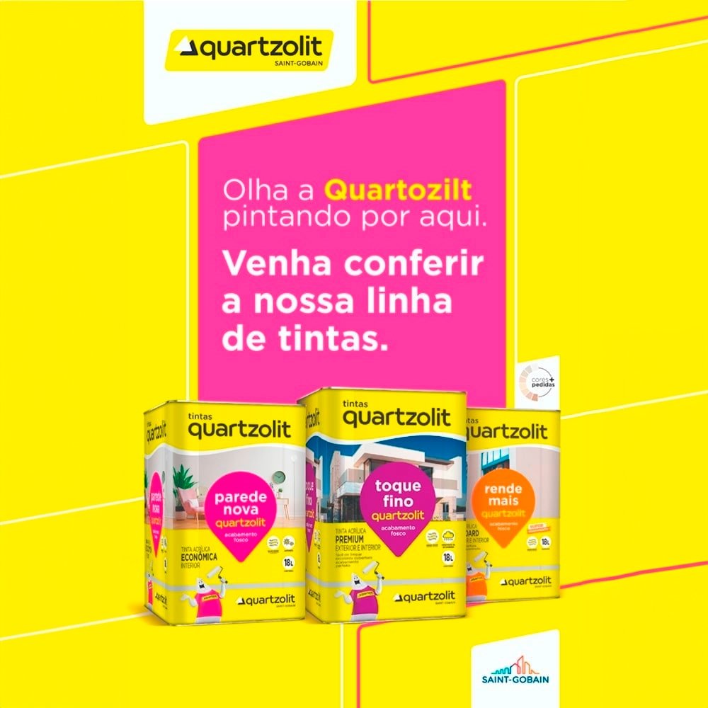 Tinta Acrílica Quartzolit Parede Nova Econômica Marfim 18 Litros