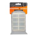 Porta Comprimido Transparente Com 12 Repartições - 3B