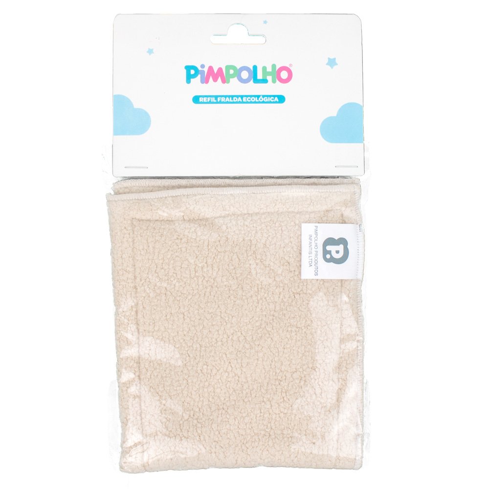 Kit Refil De Fralda Ecológica Unissex Pimpolho Com 1 Unidade.