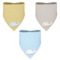 Kit Babador Bandana Bichinho Baleia Masculino Pimpolho Com 3 Unidades.