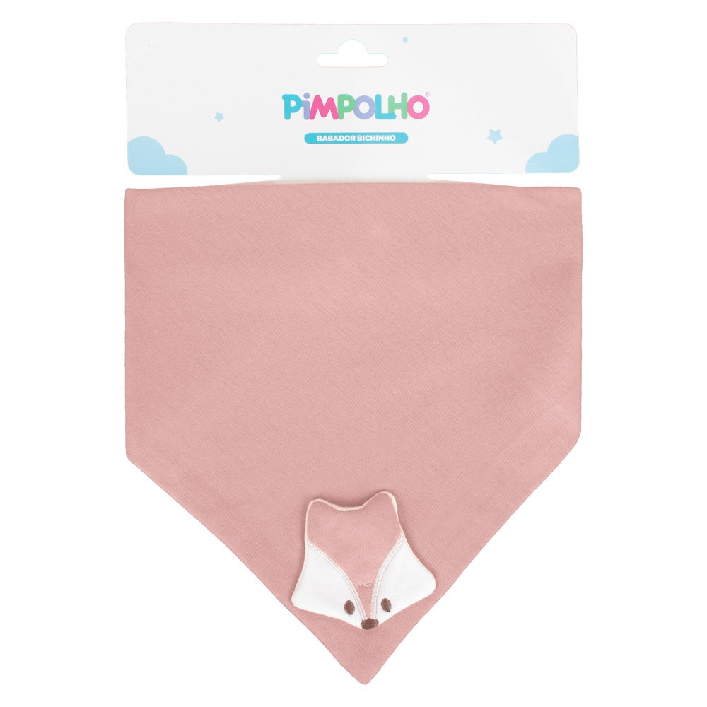 Kit Babador Bandana Bichinho Raposa Unissex Pimpolho Com 3 Unidades.