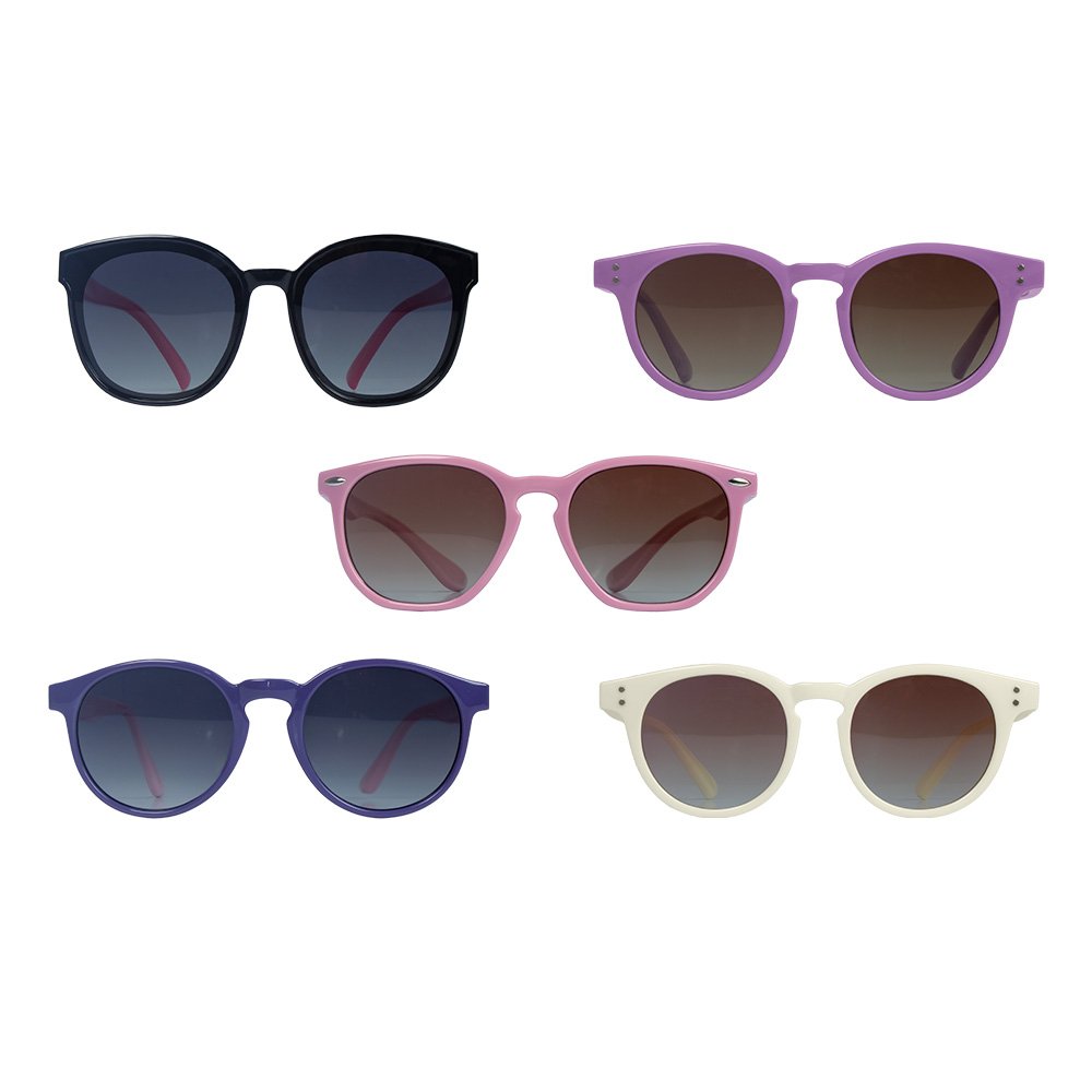 Kit Óculos De Sol Infantil Flexível Proteção Uv400 3 Anos+ Feminino Pimpolho Com 10 Unidades.