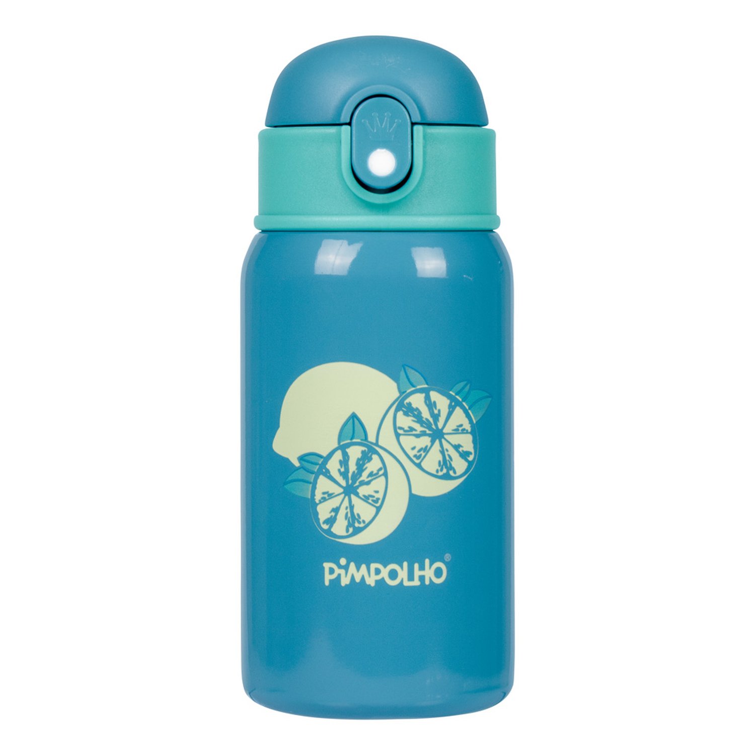 Kit Garrafa Térmica Inox 400Ml Com Canudo Masculino Pimpolho Com 1 Unidade.