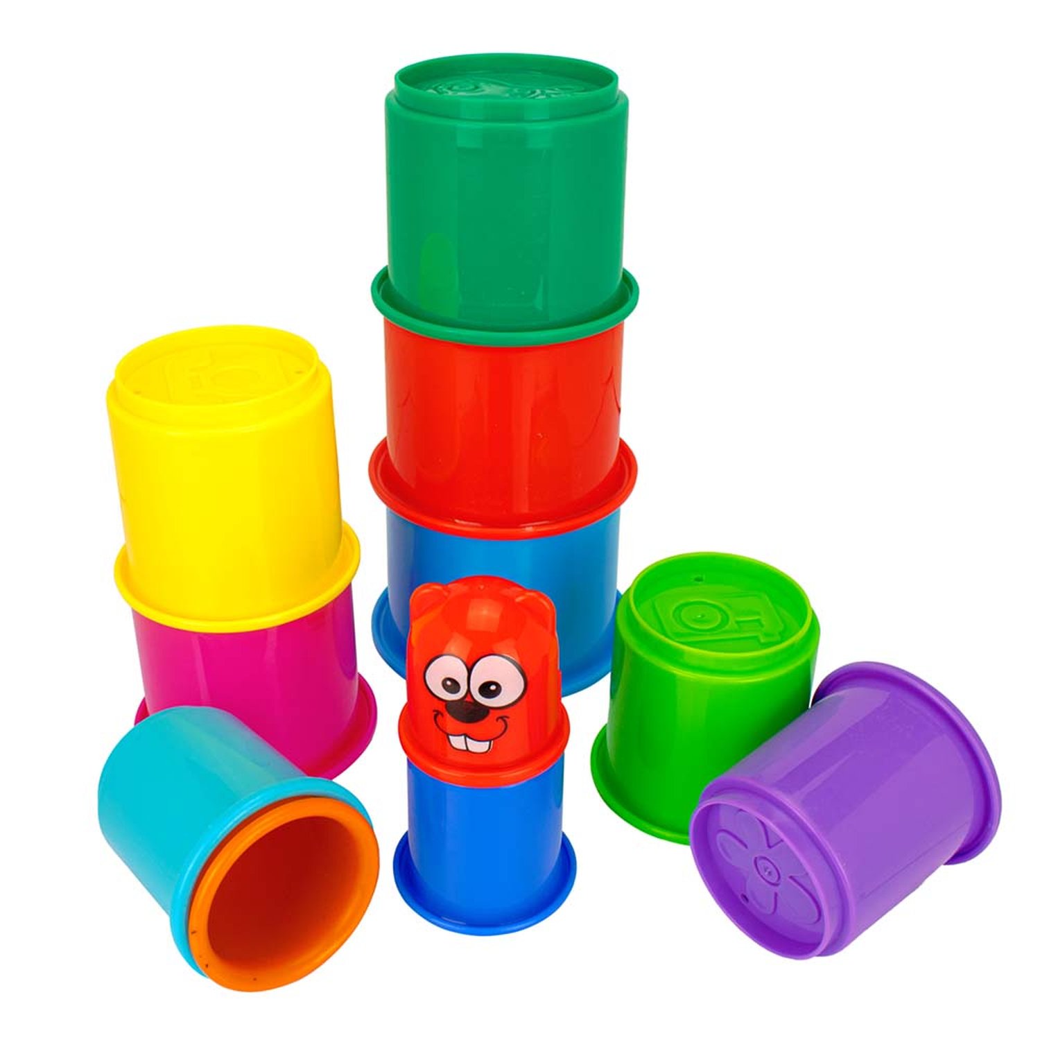 Kit Brinquedo De Empilhar Unissex Pimpolho Caixa Com 1 Unidade.