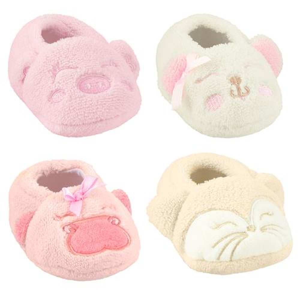 Kit Pantufa Baby 00 - 07 Meses Feminino Pimpolho Com 8 Pares - Tamanho 00-07 Meses