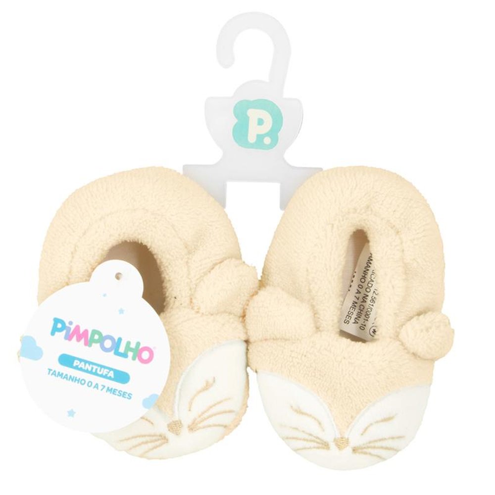 Kit Pantufa Baby 00 - 07 Meses Feminino Pimpolho Com 8 Pares - Tamanho 00-07 Meses