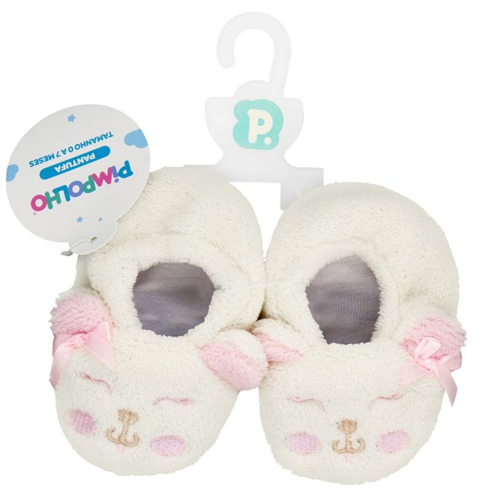 Kit Pantufa Baby 00 - 07 Meses Feminino Pimpolho Com 8 Pares - Tamanho 00-07 Meses
