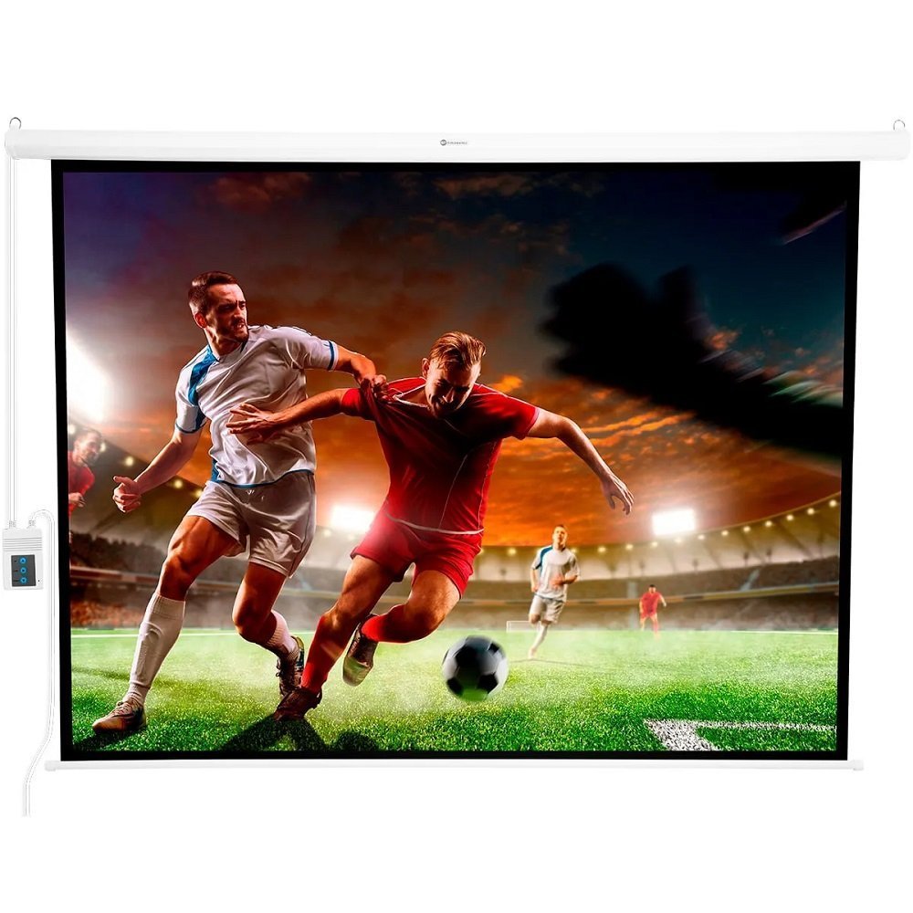 Tela de Projeção Elétrica 200x150cm 127V Goldentec