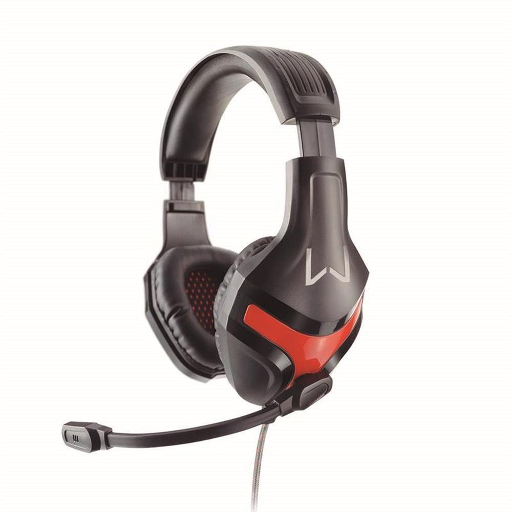 Headset Gamer Warrior Harve P2 Stereo Preto/Vermelho - PH101