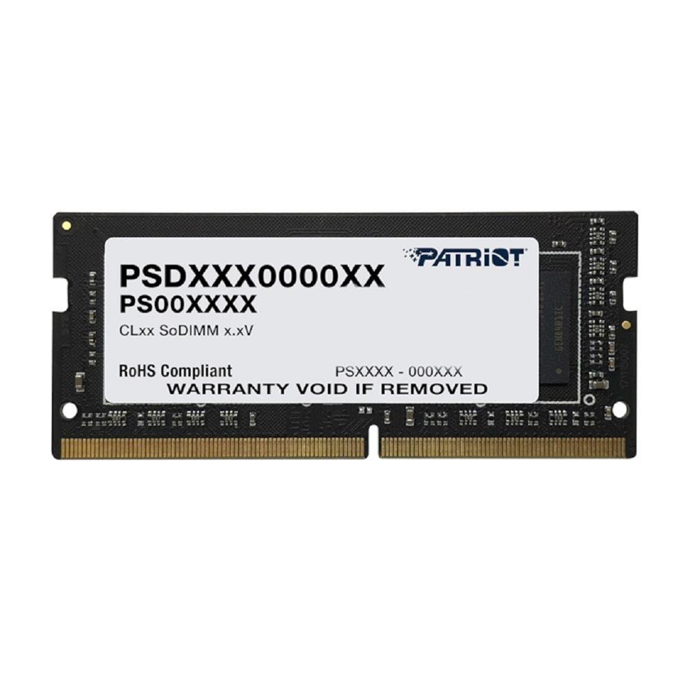 Memória Notebook Patriot Signature SO-DIMM DDR4 8GB 3200