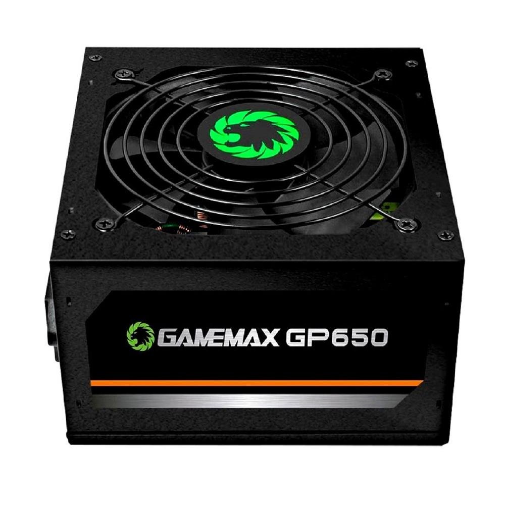 Fonte Gamemax Gp650, 650W, 80 Plus Bronze, Pfc Ativo, Preto