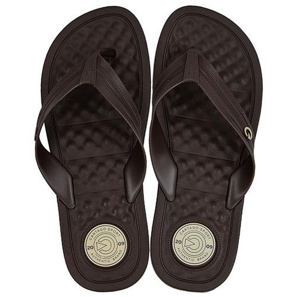Chinelo Cartago Arizona Dedo Marrom - Grade com 12 pares