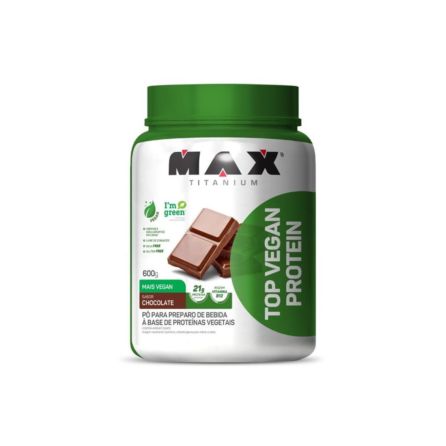 Top Vegan Protein Pote 600g Chocolate