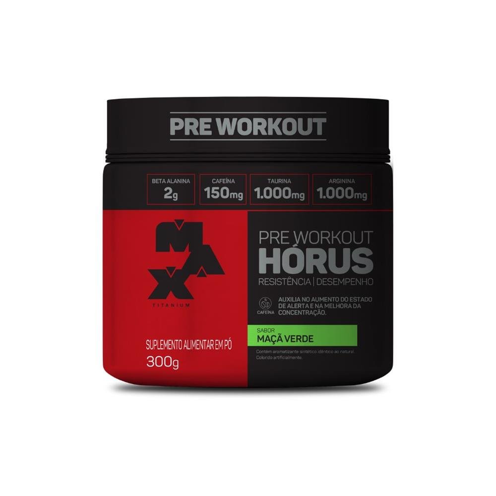 Pré Treino Hórus Pote 300g Maçã Verde
