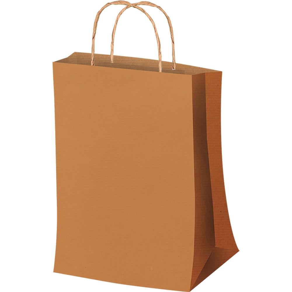 Sacola M Lisa Kraft - Embalagem com 50 unidades.