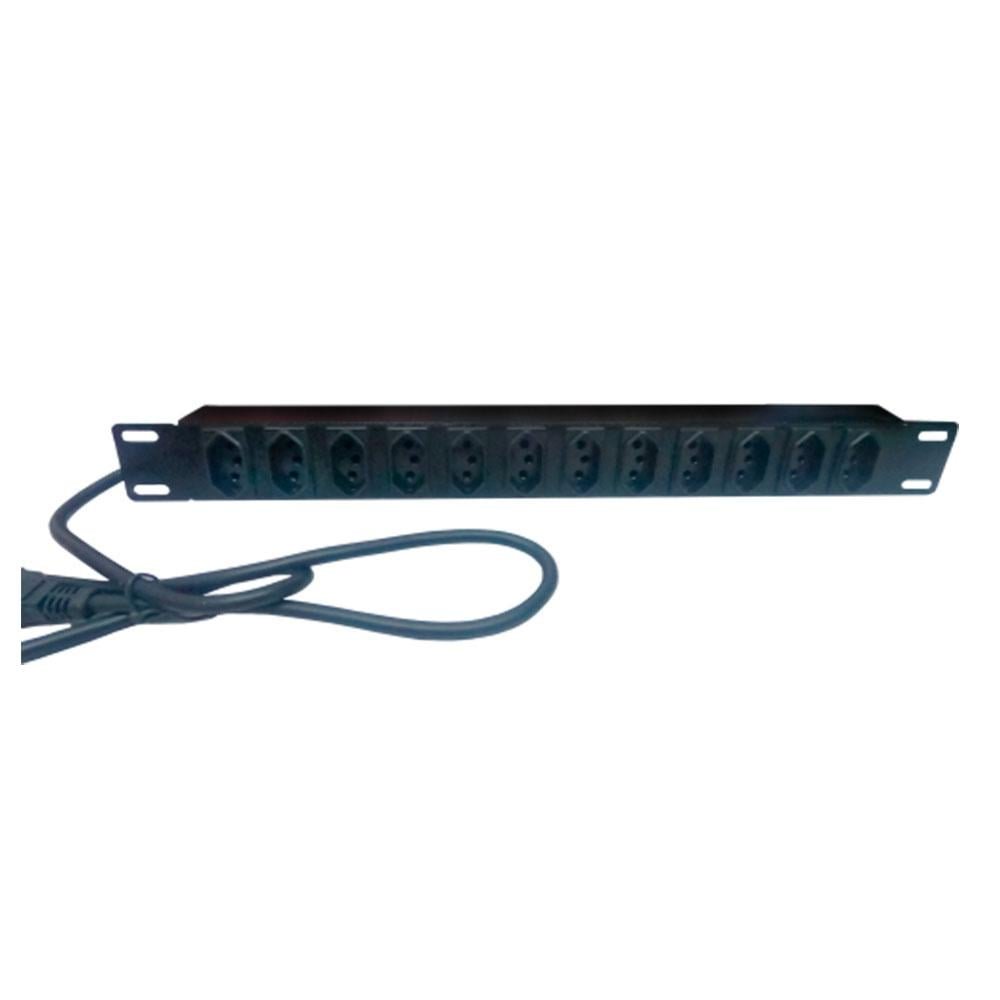Regua P/ Rack 10 Tomadas 20a Cabo 1,10m - 5305 - Maxeletron