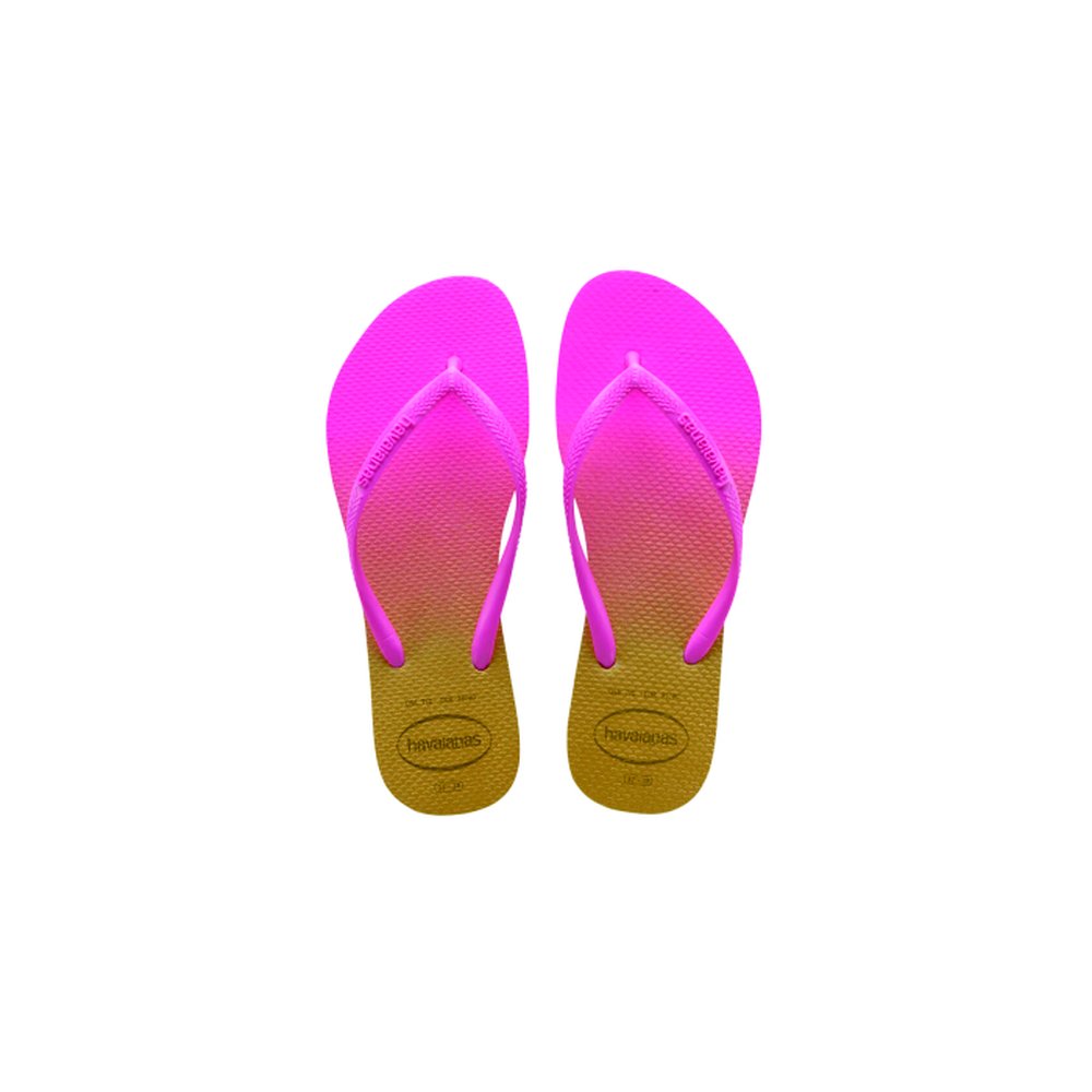 Havaianas Slim Gradient Branco/Rosa Fluorescente 41/42