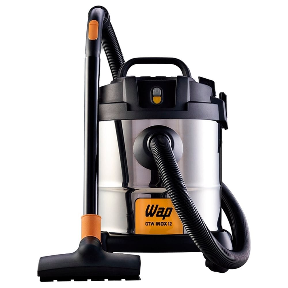 Aspirador de Pó e Água Wap GTW12 | 1400W, 12 Litros, Inox, 110V