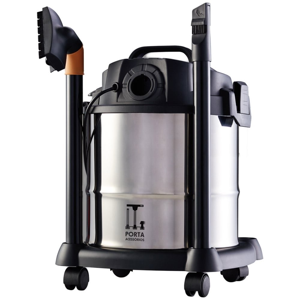 Aspirador de Pó e Água Wap GTW12 | 1400W, 12 Litros, Inox, 110V