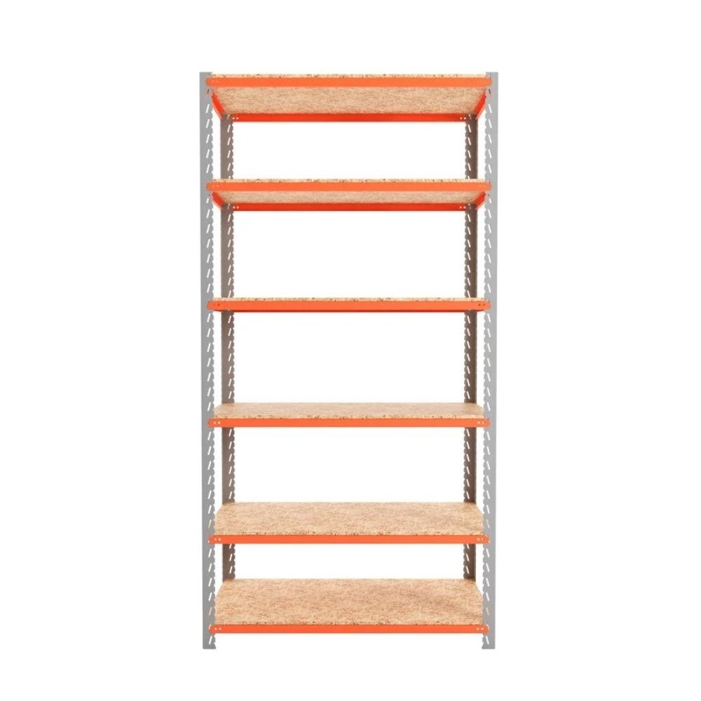 Estante de Aço Presto 185 x 100 x 45cm 6 Prateleiras Chapa 16 Carga 450