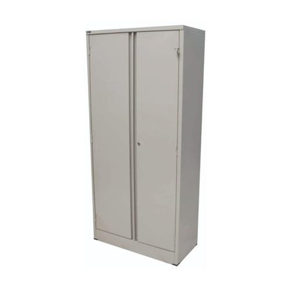 Armário de Encaixe Montável e Desmontável com 02 Portas Só Aço 1,97 x 0,90 x 0,40 - Cinza Texturizado