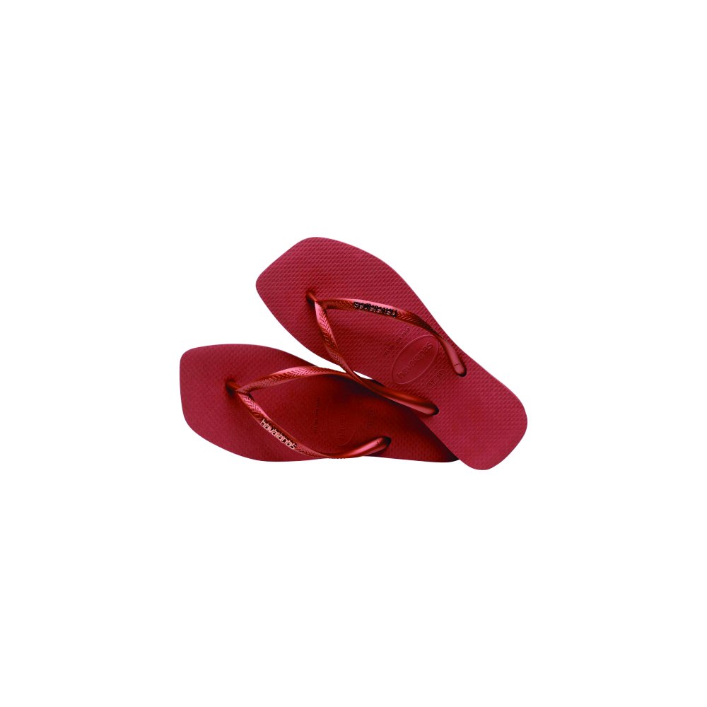 Havaianas Slim Square Logo Met Mogno 33/34