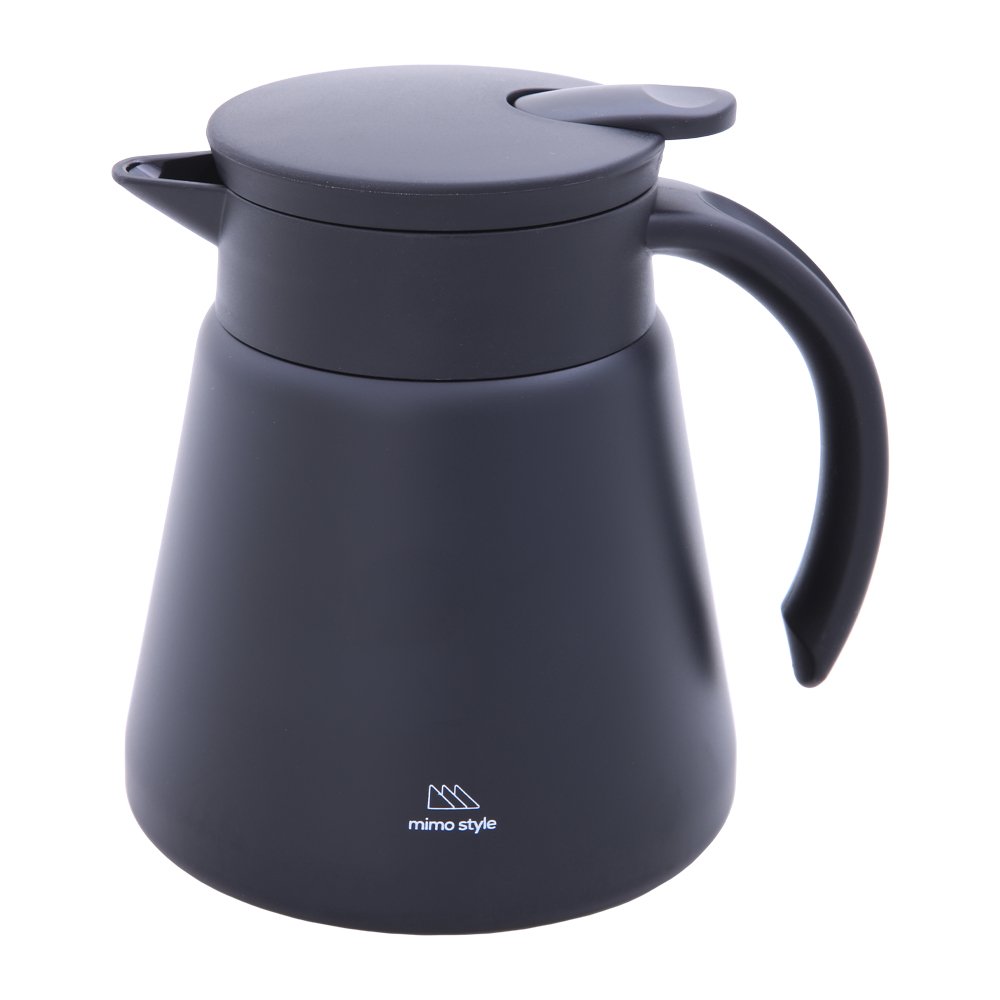 Garrafa Térmica Daily Black Inox Parede Dupla 600ml Mimo Style