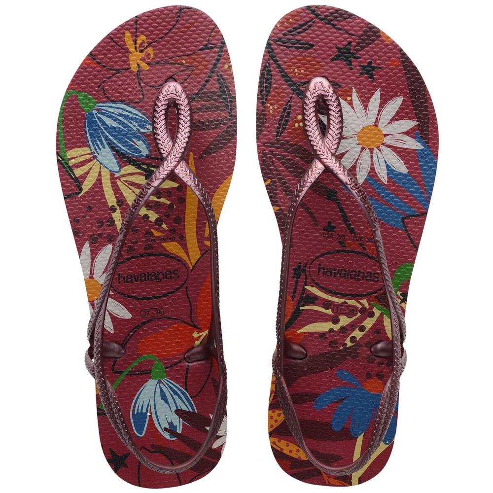 Havaianas Luna Print Vinho De Uva 35/36