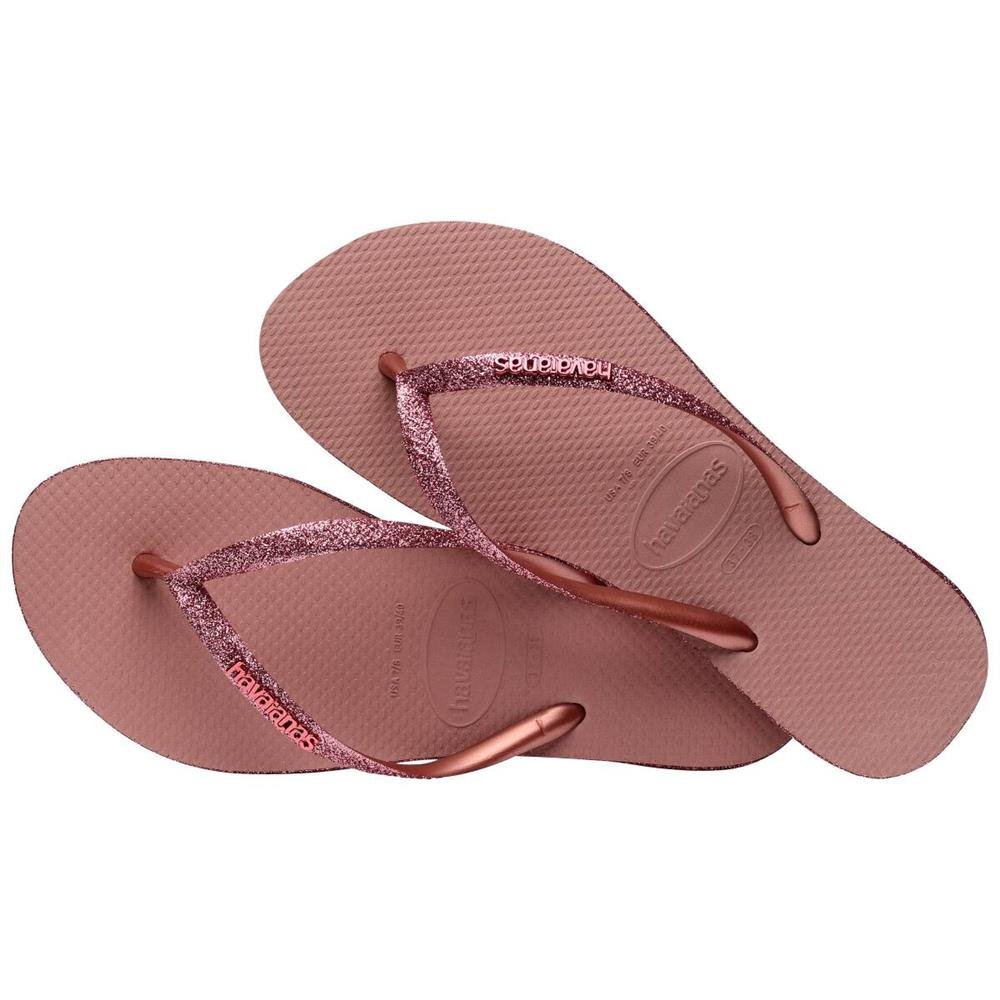 Havaianas Slim Sparkle II Rosa Crocus/Dourado Blush 39/40