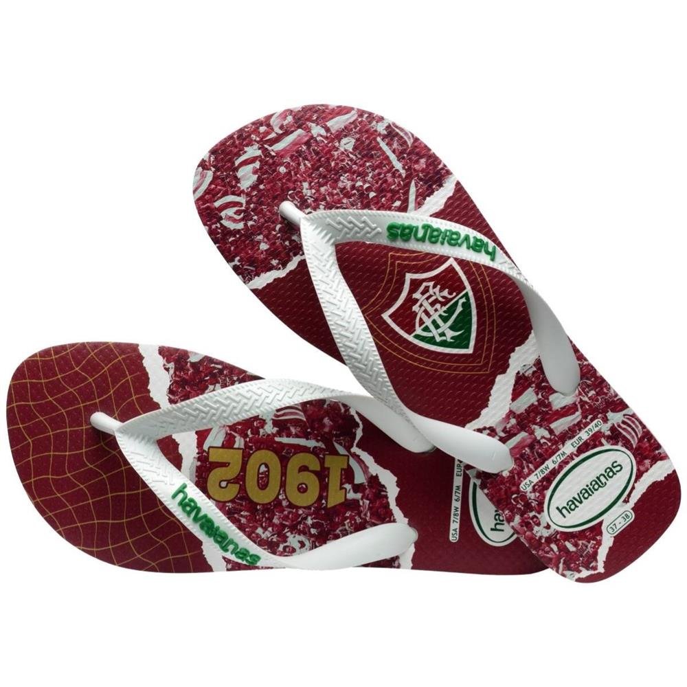 Havaianas Top Times Fluminense Branco 33/34