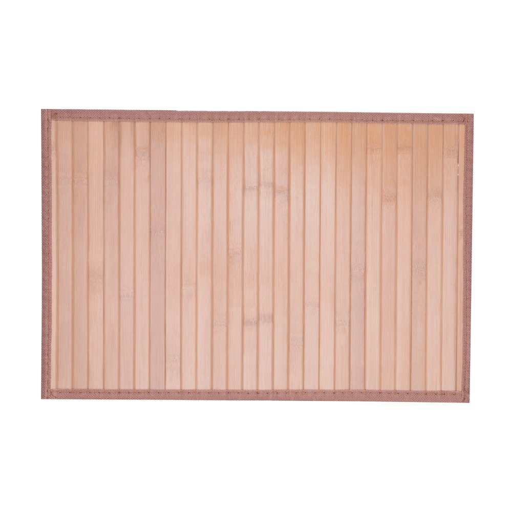 Lugar Americano De Bambu Cru Claro Com 45Cmx30Cm Mimo Style