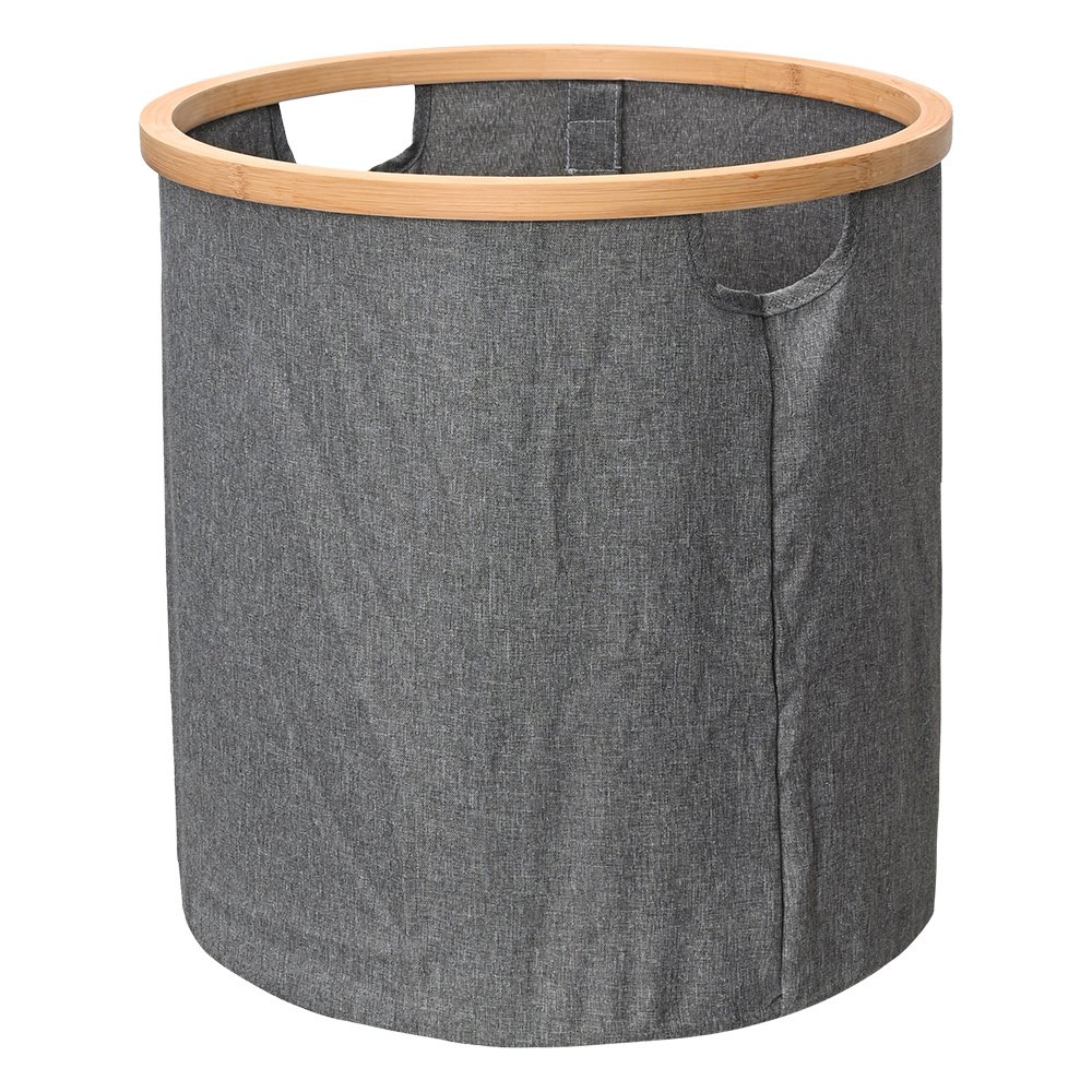 Cesto Com Alça Cinza Para Roupas Mimo Style