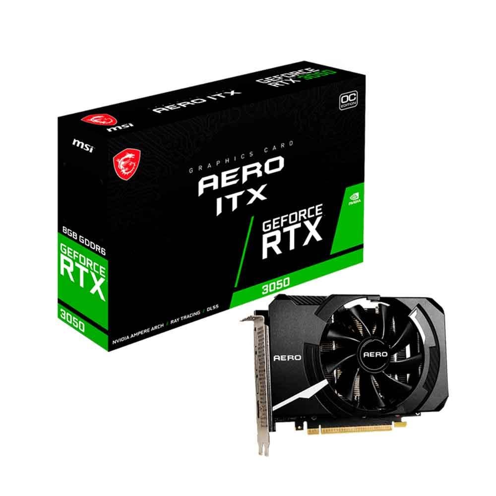 Placa De Video Msi Geforce Rtx 3050 Aero Itx, 8gb, Gddr6, Oc, 128bits - 912-v809-4041