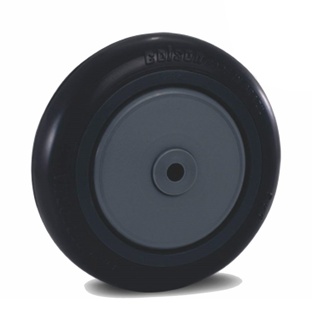 Roda de Borracha Colson para Carrinho Supermercado 5" Capacidade 100Kg
