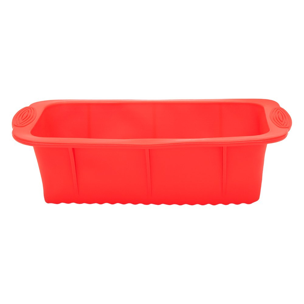 Forma Retangular Em Silicone Cor Vermelho Mimo Style
