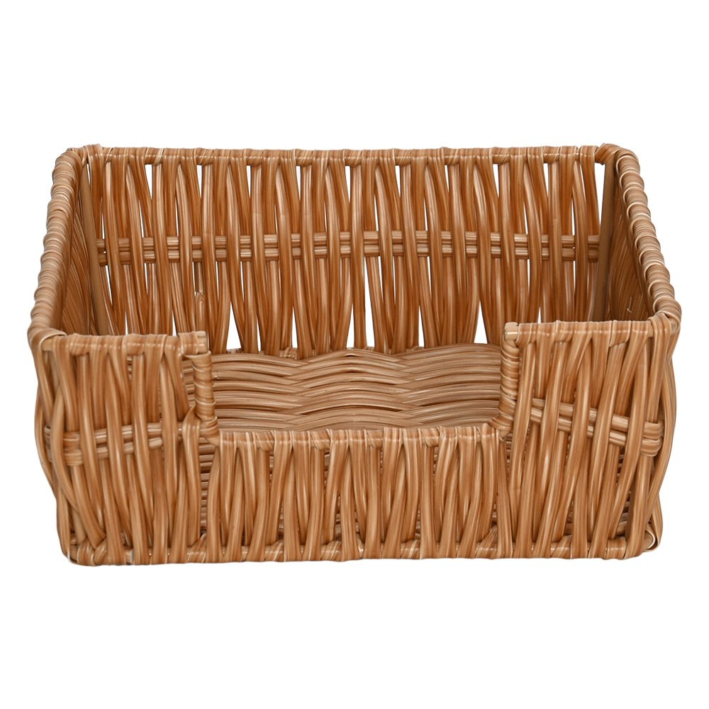 Porta Guardanapo Quadrado em Fibra Natural Cor Clara Mimo Style