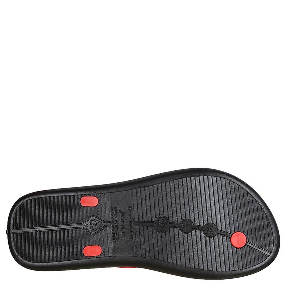 Chinelo Rider Street Preto - Vermelho - Grade com 12 pares