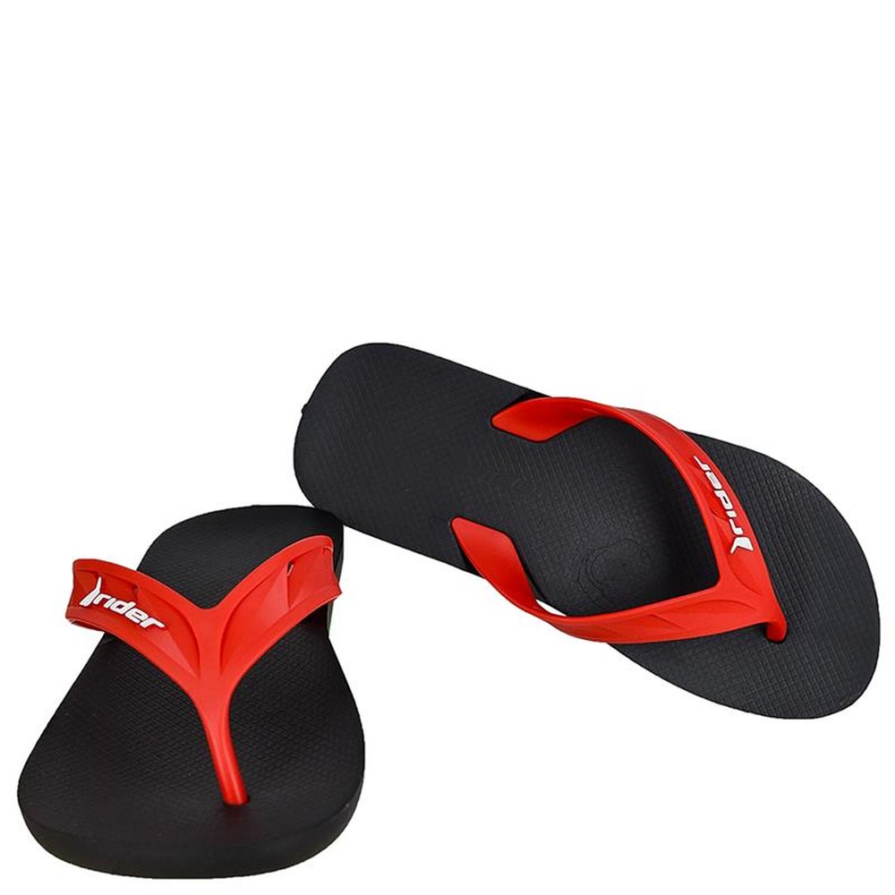 Chinelo Rider Street Preto - Vermelho - Grade com 12 pares