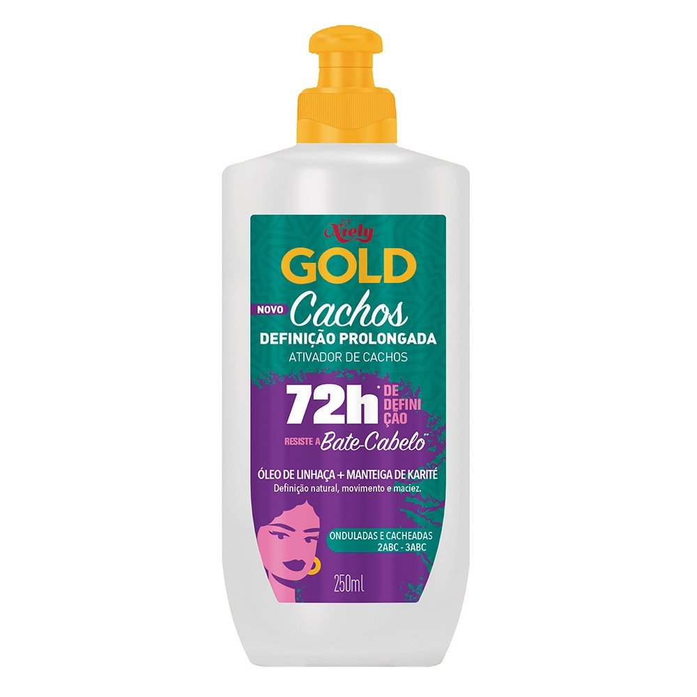 Creme Ativador de Cachos Niely Gold Definição Prolongada 250g