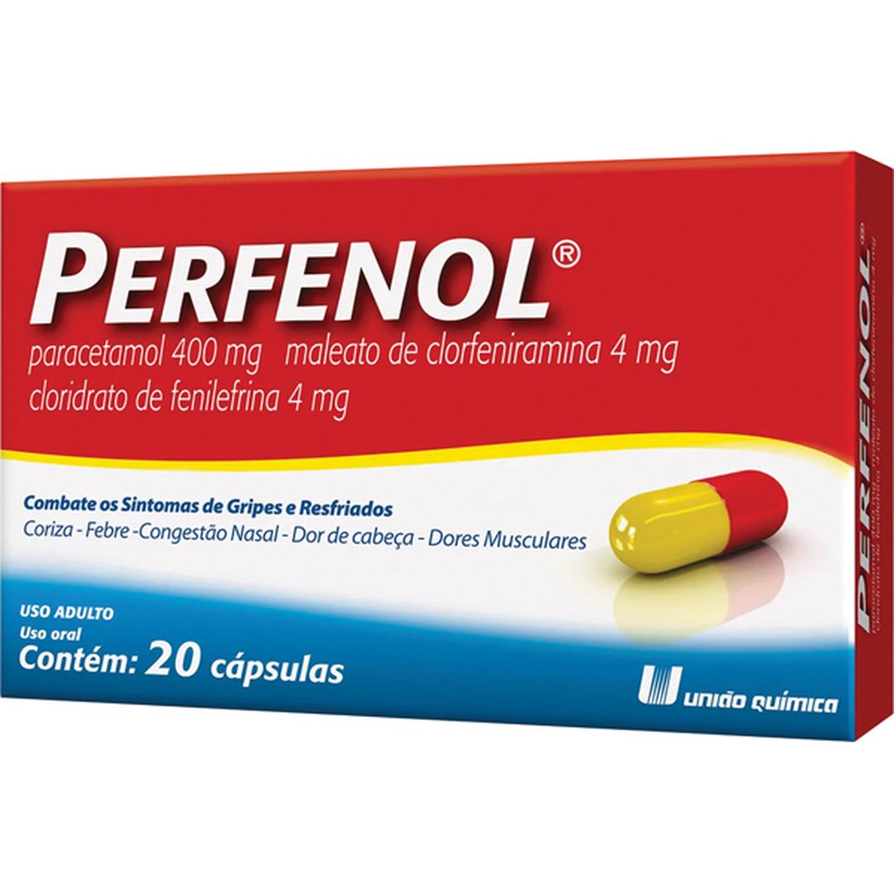 Perfenol 400-4-4Mg Com 20 Capsula Dura - UNIAO QUIMICA