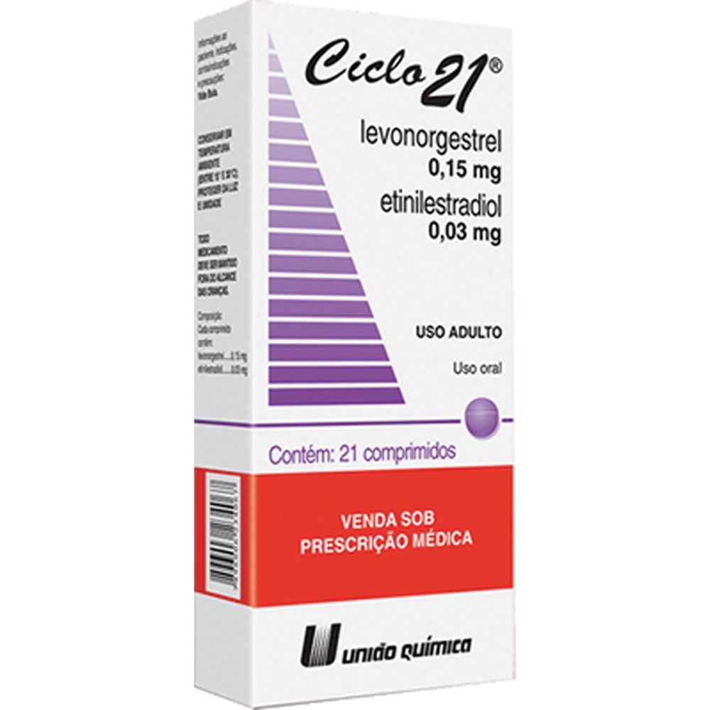 Ciclo 21 0,15-0,03Mg Com 21 Comprimido - UNIAO QUIMICA