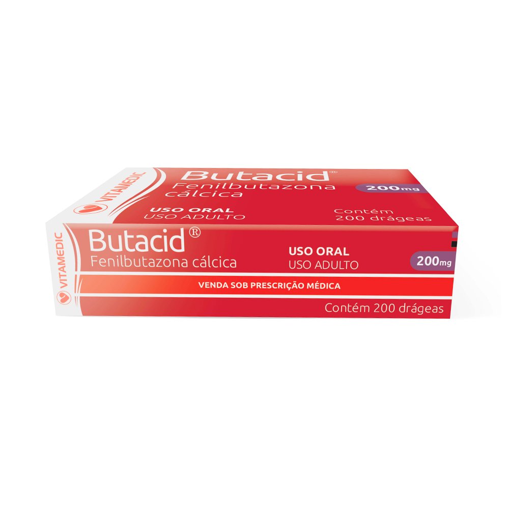 Butacid 200Mg Com 200 Comprimido - VITAMEDIC | Martins Atacado