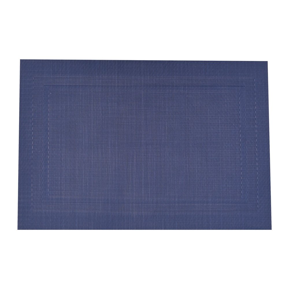 Lugar Americano Moldura Azul Marinho Retangular 45X30Cm Mimo Style