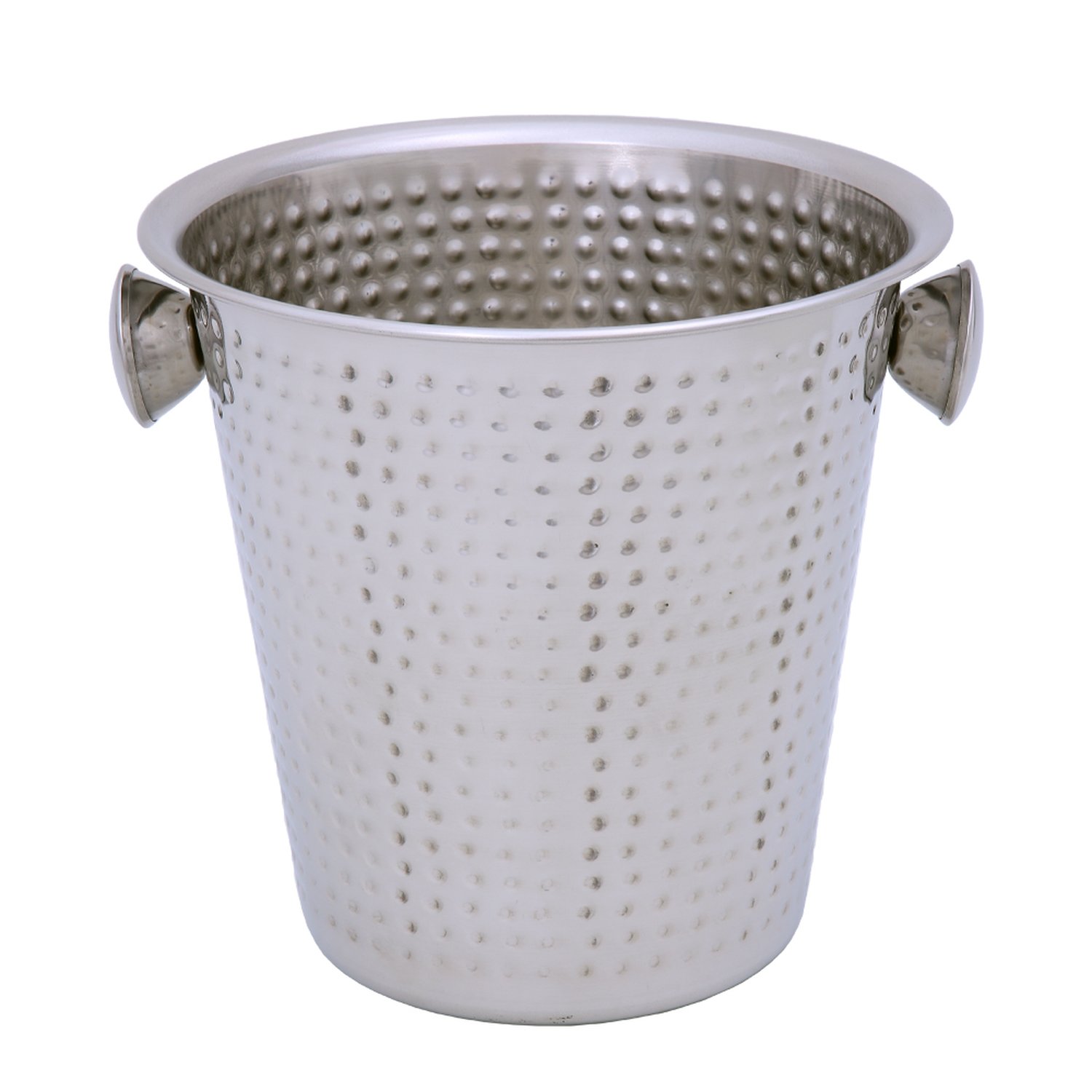 Balde de Gelo Inox Martelado 4,5L - Produzido Inteiramente em Aço Inoxidável Com Detalhes; Ideal Para Armazenar e Manter Bebidas