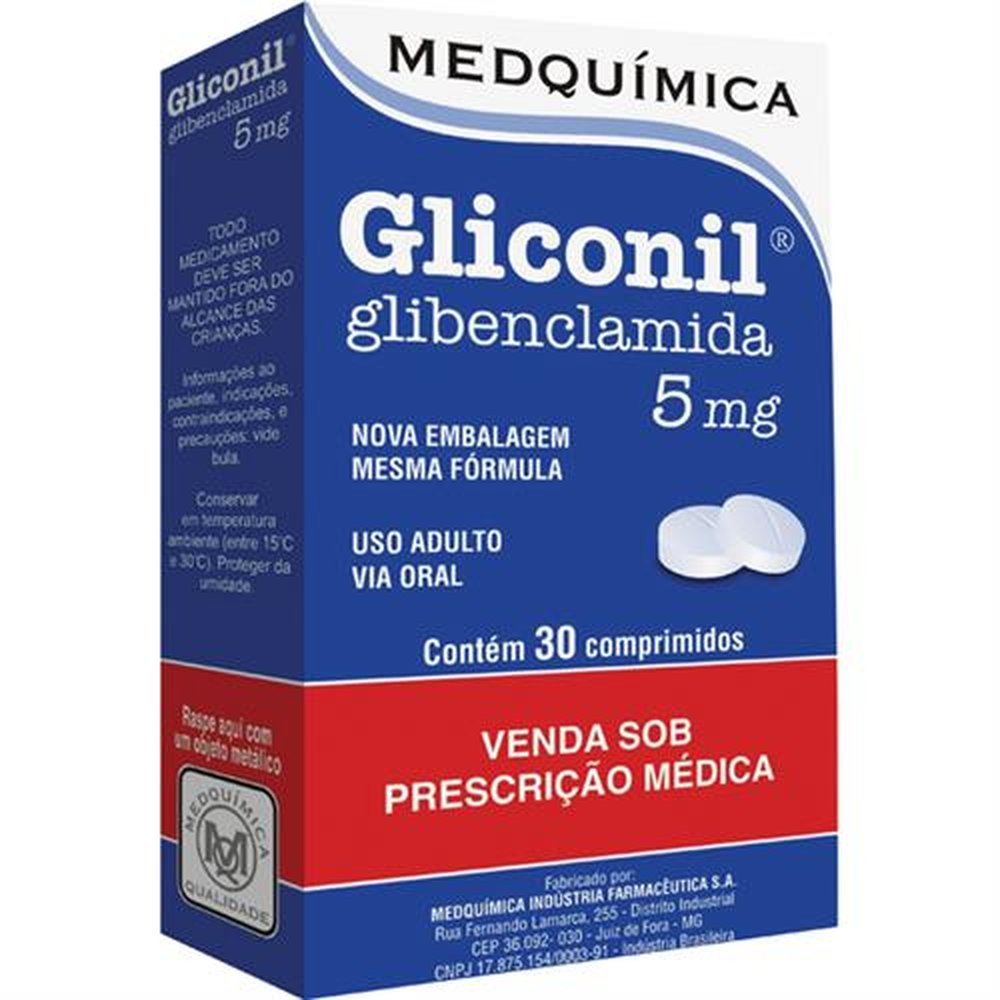 GLICONIL 5 MG 30 CPR