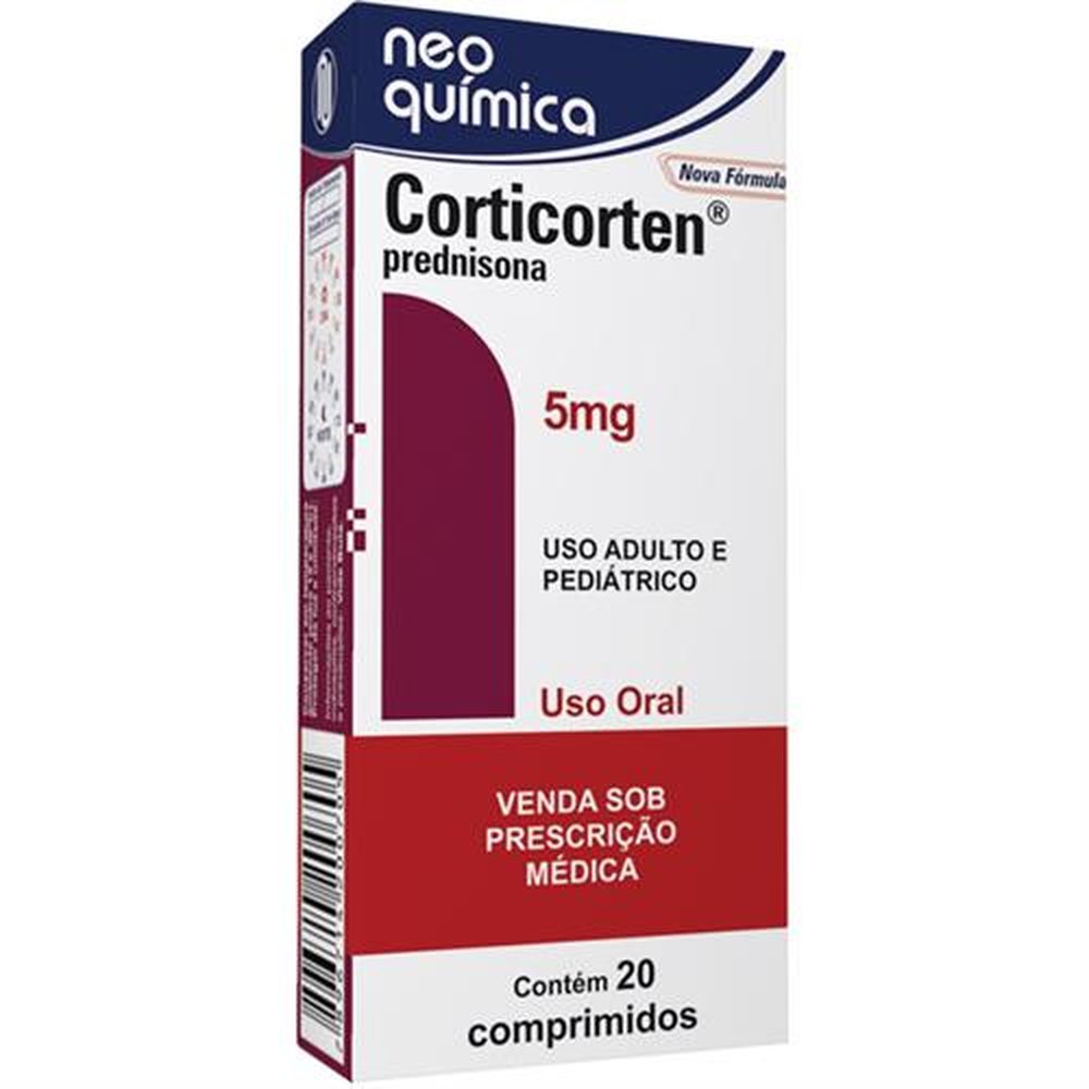 Corticorten 5Mg Com 20 Comprimido - NEO QUIMICA