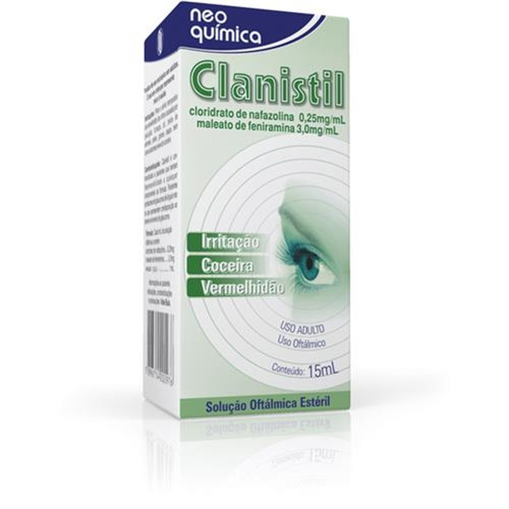 Clanistil Solução Oftalmico 15Ml